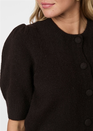 Trudy knit cardigan Dark Brown Neo Noir 